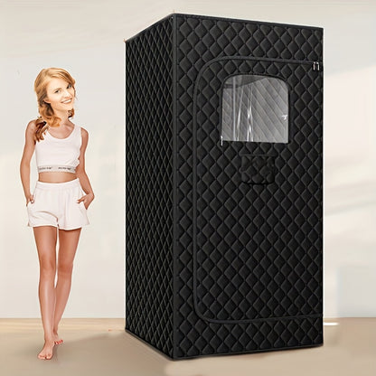 Portable Sauna Tent for Home Use - Steam-Free, Full Body Sweat Enclosure for Relaxation & Detox, Vertical Design (Black 70.8"x31.5"x31.5")