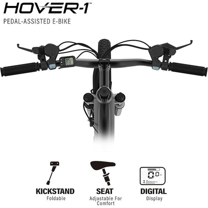 Hover-1 Instinct Electric Bike with 350W Motor, 18 mph Max Speed, 26” Tires, and 40 Miles of Range E Bike for Adults & Teens