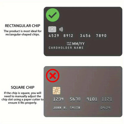 A Set of 1 Item Featuring 2 Styles And Another Set with 4 Styles of Thick Matte Credit Card Decorative Stickers. Suitable for Credit Cards, Bank Cards, Bus Cards, And Removable Self-Adhesive Decorative Stickers.