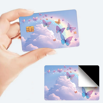 3pcs, 1pc spare Shiny Credit Card Ultra-Thin Light Beige Vinyl Residue-Free Stickers for Credit Cards, Debit Cards, Transportation Cards, Key Cards, Light Beige Protection and Bank Cards