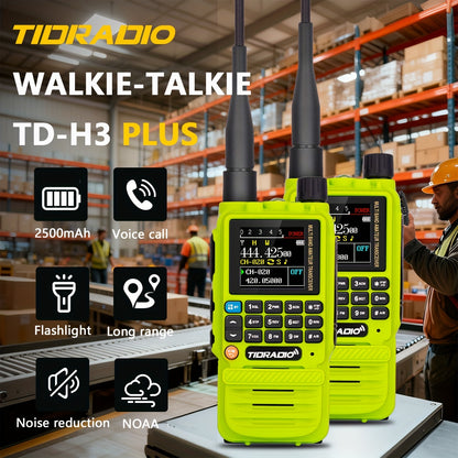 TIDRADIO H3 PLUS | Ham Radio Multi-Band Two-Way Radios with AM/FM & Wireless Headset Compatibility | 5000km Long Range Walkie Talkies for Camping & Emergency, Longrange Radios, Outdoor Communication, Portable Radio, Handheld