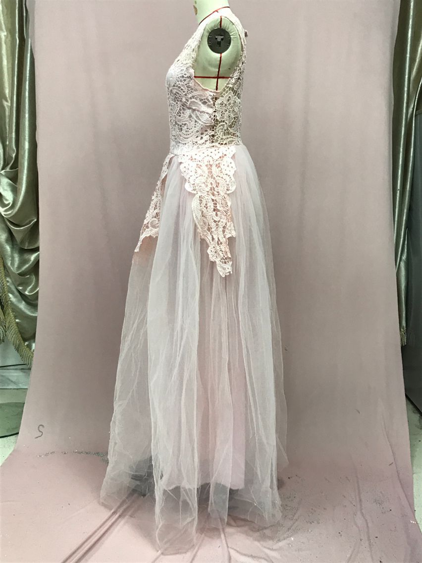 2026 New Wedding Dress | Sexy Lace, Three-Color, Midi Length, Lantern Sleeve, Crew Neck, Elegant Style