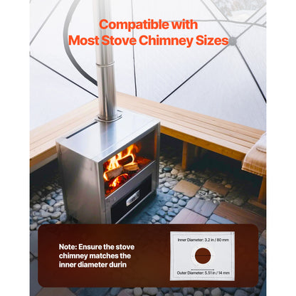VEVOR Outdoor Steam Dry Sauna Tent for 4 Person for Camping Black