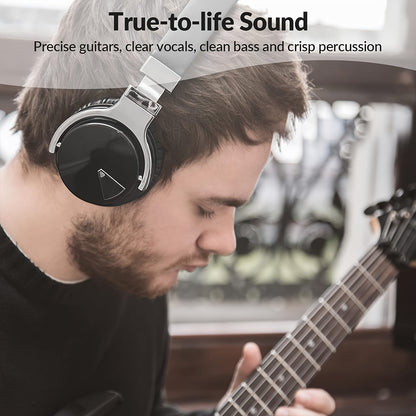 Active Noise Cancelling Wireless Headphones, 30H Playtime, with Microphone, Deep Bass, 30 Hours Playtime