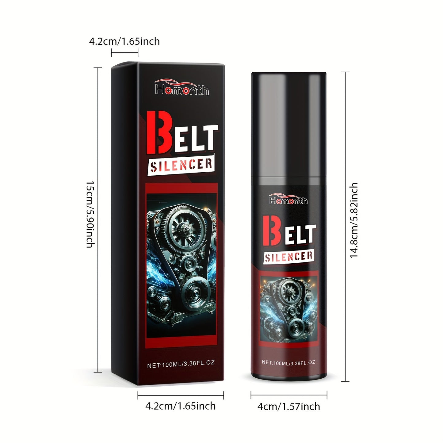3pcs Car Engine Belt Silencer Car Engine Belt Noise Eliminator Maintenance Lubricant, Belt Tensioner Tool, Vehicle Care, Engine Protection, Professional Grade, Compact Tool, Longlasting Lubricant, Highquality Formula, Belt Co