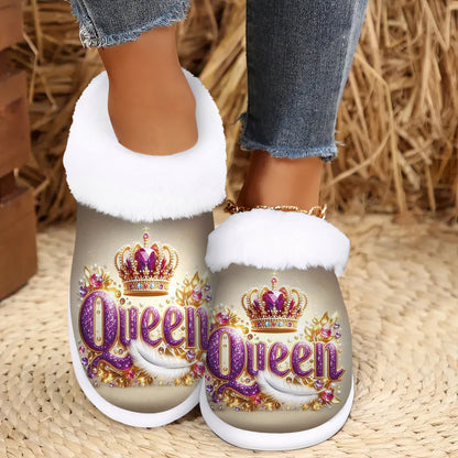 [Non-Slip Slippers] Women'S Slip-On House Shoes - Non-Slip Rubber Sole, Soft Fuzzy Interior Lining, Machine Washable Indoor/Outdoor Slippers - All-Season Cozy Footwear for Home, Office, Spa - Easy Slip-On Design with Non-Slip