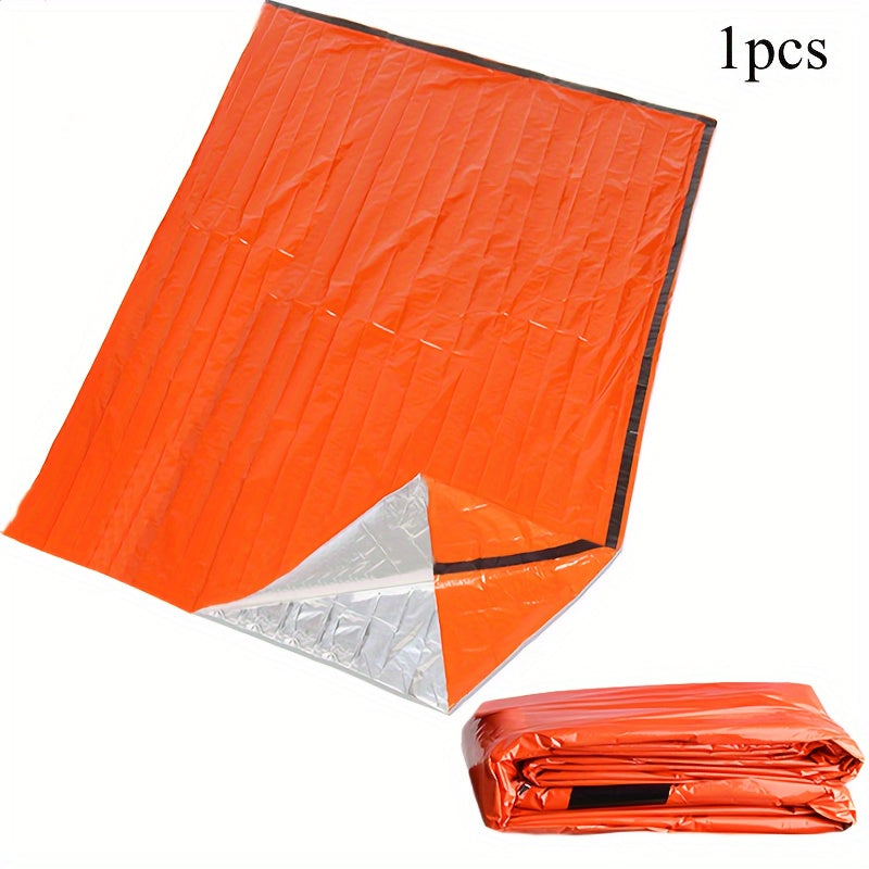 [Emergency Sleeping Bag] 1/2/4pcs Emergency Sleeping Bag | Thick Warm Survival Blanket, Reusable Lightweight Compact with Whistle for Outdoor Hiking Gear Survival Equipment Portable