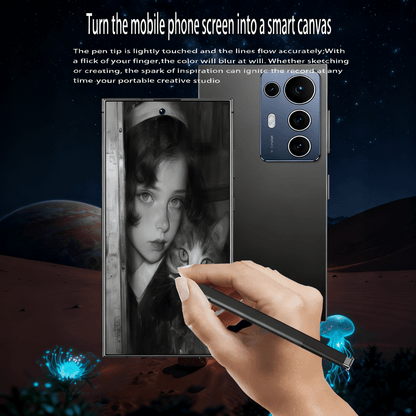 S25 Ultra Unlocked Smartphone | Front and Rear HD Cameras, Built-in Stylus, Facial Recognition, Available in 6.8-inch 8GB+256GB HD Large Phone and 3.5-inch 3GB+64GB Portable Mini Phone, Perfect for Holiday Gifts