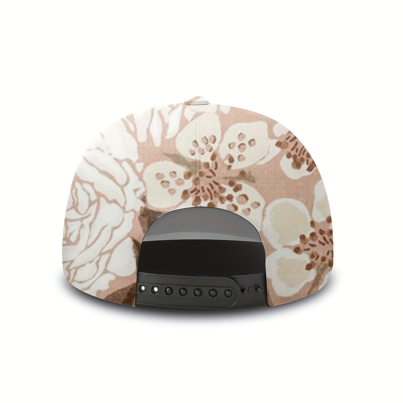 Rose Flower Printed Baseball Cap | Elegant Flower Pattern, Retro Pastoral Style, Adjustable, Unisex, Suitable for Spring Trips and Beach Vacations, Curved Brim