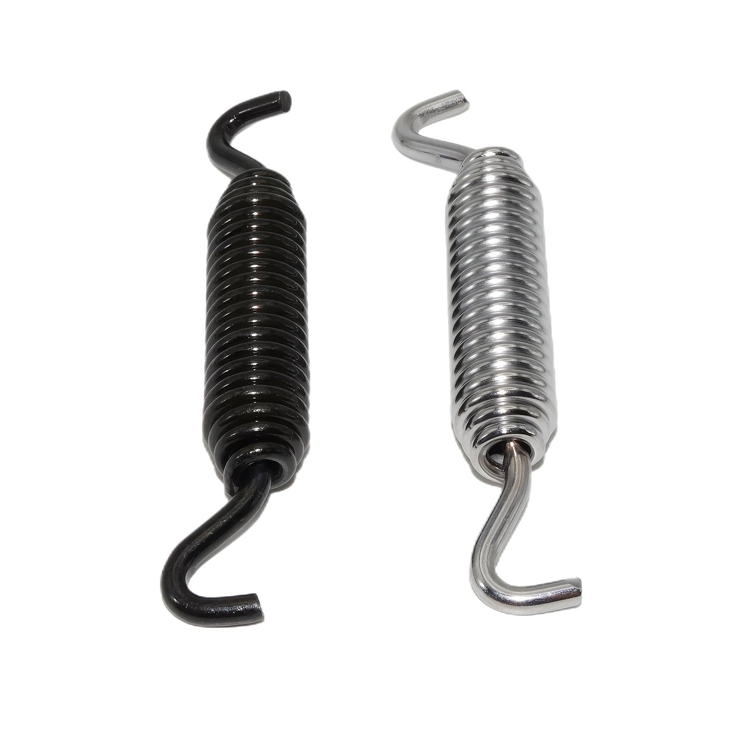Premium Chrome/Black Stainless Steel Kickstand Spring for Harley-Davidson Touring & Softail 2007-2018 - Durable Jiffy Stand Hooks - For Harley-Davidson Motorcycle Owners - Enhance Stability & Convenience - Great Gift for Moto