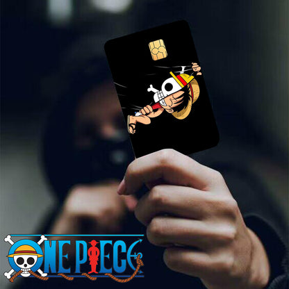 Brand 1 Set/2 Sheets, 2025 New One Piece Luffy Design - PVC Material Stickers, Suitable for Traffic, Keys, Credit Cards, Debit Cards, Card Protective Film, Bubble-Free, Privacy Protection Ultra-Thin, Matte Texture, Digital Pr