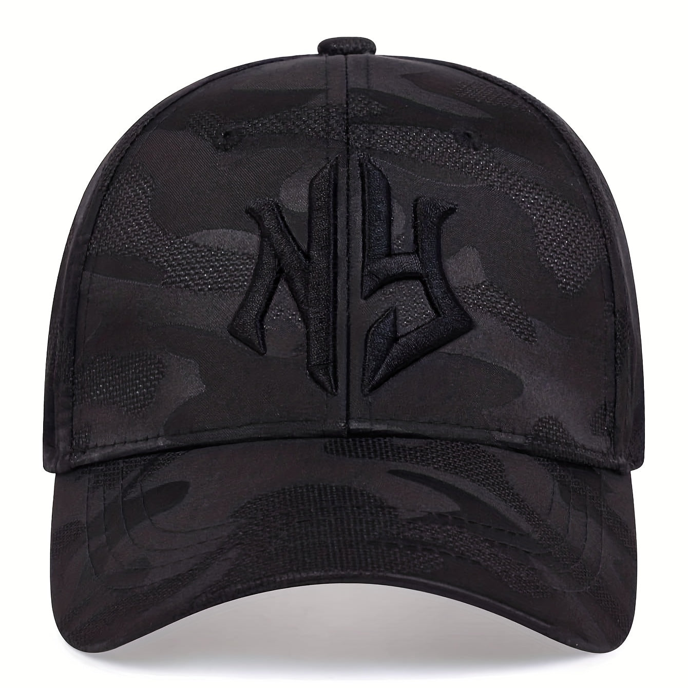 Trendy Embroidery Camouflage Baseball Cap Unisex Hip Hop Dad Hat Lightweight Adjustable Sun Hats For Women & Men