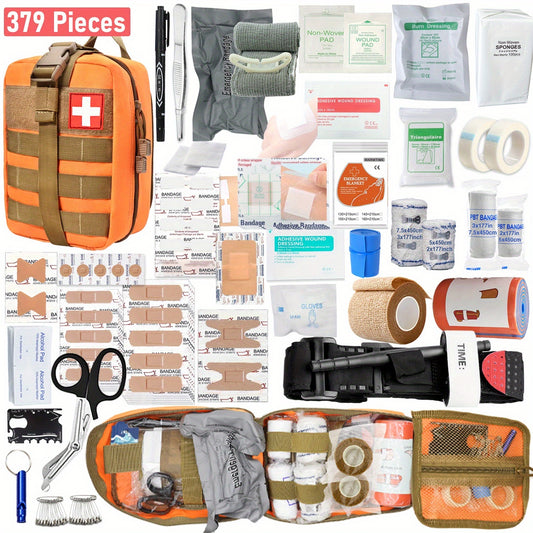 Versatile Portable Emergency Kits: All-in-One Survival, First Aid & Medical Packs Must-Have for Camping, Hiking & Travel, Travel Medical Kit, Camping First Aid, First Aid Pack, Medical Emergency Kit, Compact Design, Portable