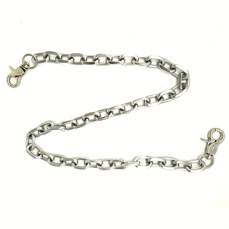 Punk Belt | Aluminum Chain, Fashionable Unplated Metal, Key Chain, Pants Chain for Men