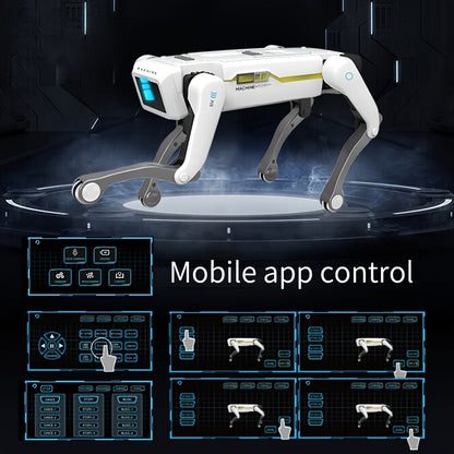 Smart Robot Dog, Remote Control Toy Robot Dog with Water Cannon Launch Pad, Programmable, Voice, Dance, Music, Can Be Controlled by Remote and Mobile Phone APP, Ideal Birthday Gift for Children