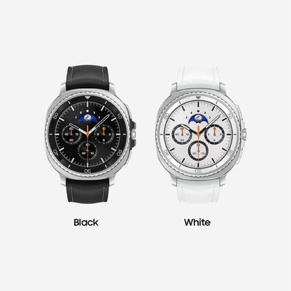 Samsung Galaxy Watch 8 Classic (2025) 46mm Bluetooth Smartwatch, Cushion Design, Rotating Bezel, Quick Button, Sleep Coaching, Running Coach, Energy Score, Black