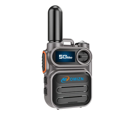 Omie M5 Global 5G Walkie-talkie, Unlimited Distance Range, Shock-proof, Fall-proof, Dust-proof, Two-way Walkie-talkie, Dual Card Slot, Flashlight, Type C Charging 110-200 Hours Standby