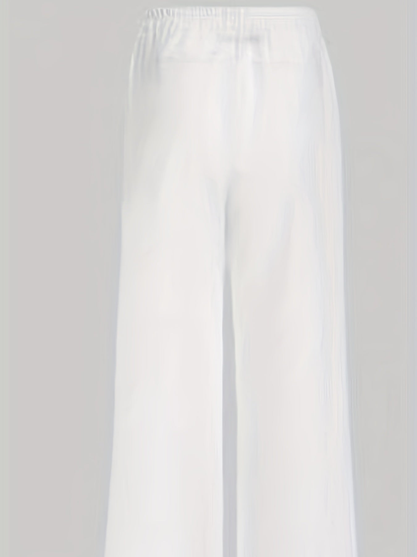 Women's Clothing - Floral Print Wide Leg Pants - Casual Loose Pants For Spring & Fall