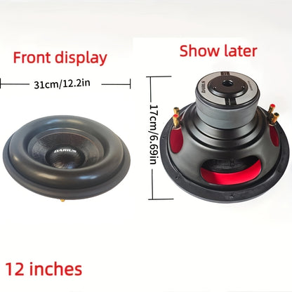 Ultra-Heavy Bass Speaker for Cars - High-Power Car Subwoofer - 8-inch/10-inch/12-inch - Perfect for Car Audio Upgrade - Dual Voice Coil, Single Voice Coil Options, Single Magnet or Dual Voice Coil