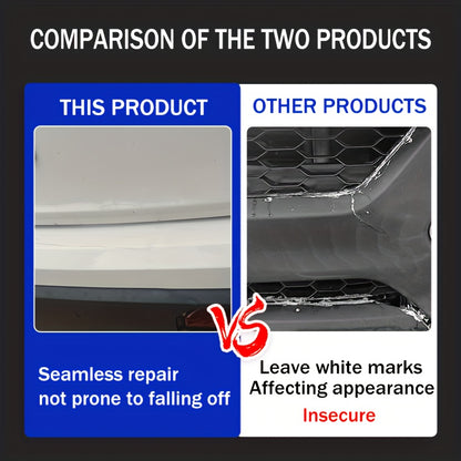KJM Heavy-Duty Plastic Adhesive Glue Suitable for Car Bumper Repair, Liquid Bonding Agent for Auto Body Parts, Crack Fix & Resin Glue for Plastic Panel Fix, DIY Vehicle Maintenance, Compatible for Bumper, Mirror Base & Panel