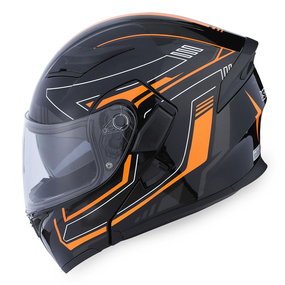 MOTORCYCLE MODULAR FULL FACE HELMET FLIP UP DUAL VISOR HELMET