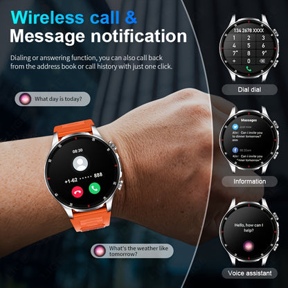 [SUNKTA Smart Watch] SUNKTA Smart Watch for Men Women | 1.53" Full Touch Display, Long Range Flashlight, Wireless Calls, 100+ Activity Modes, Call & Message Alerts, 290mAh Large Battery, Fitness Tracker, Compatible with iPhon