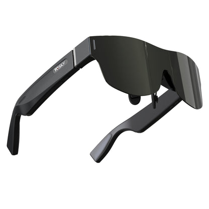 TQSKY T1 AR Smart Glasses | Portable Personal Cinemas | 150'' OLED HD Displays | Dual Speaker Audios | Perfect for Travel, Flight & Home Theater, Travel Entertainment, Portable Cinema, Lightweight Glasses, Sleek Design, Advan