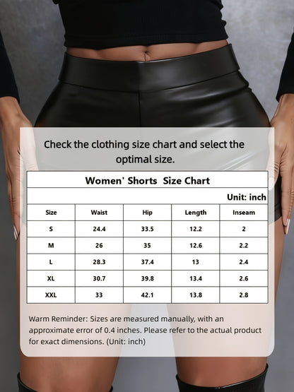 Women'S High Waist Stretch Shorts | Slim-Fitting, Comfortable And Versatile, Suitable for Leisure, Commuting And Shopping, High-Waisted Design, Daily Fashion, Streamlined Tailoring, Smooth Texture, Bodycon Silhouette, Perfect