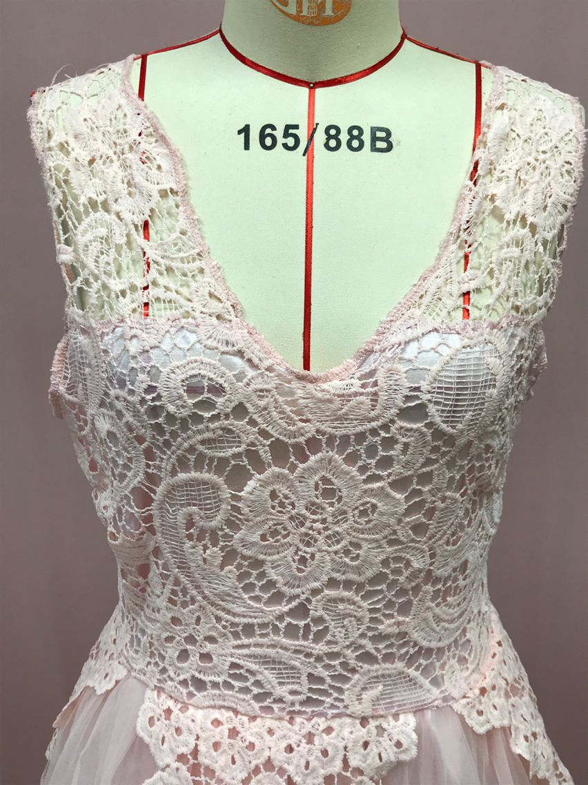 2026 New Wedding Dress | Sexy Lace, Three-Color, Midi Length, Lantern Sleeve, Crew Neck, Elegant Style