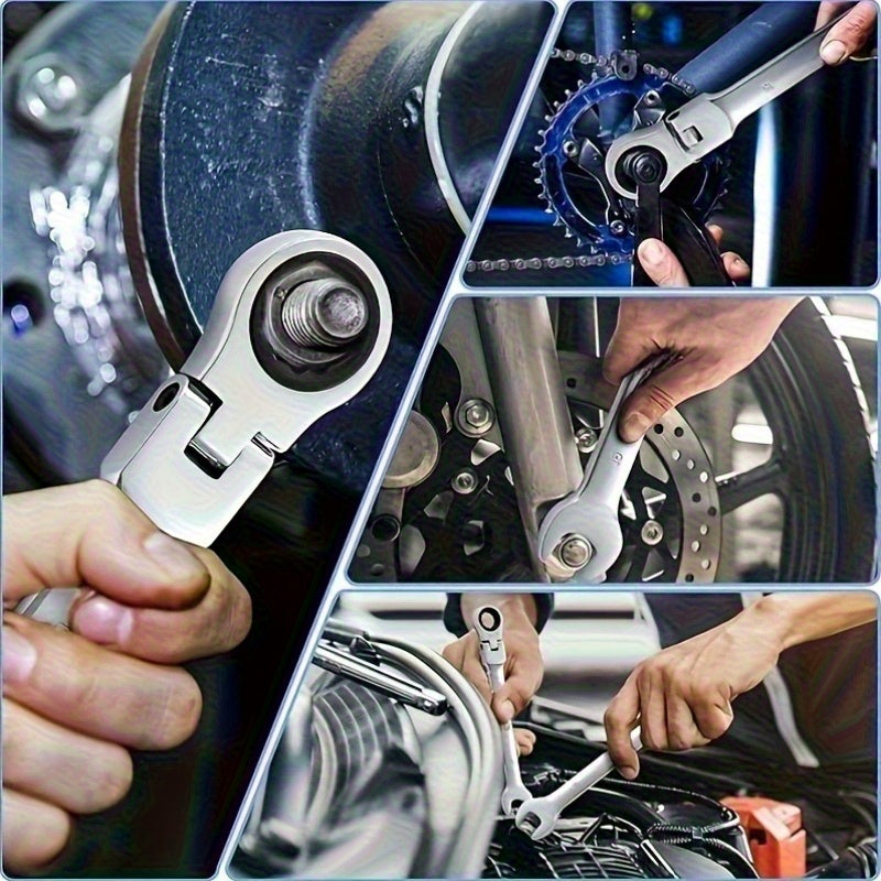 7mm-12mm, 6pcs dual-use wrenches, ratchet wrenches, hand tool wrench sets, universal car wrenches, car repair tools