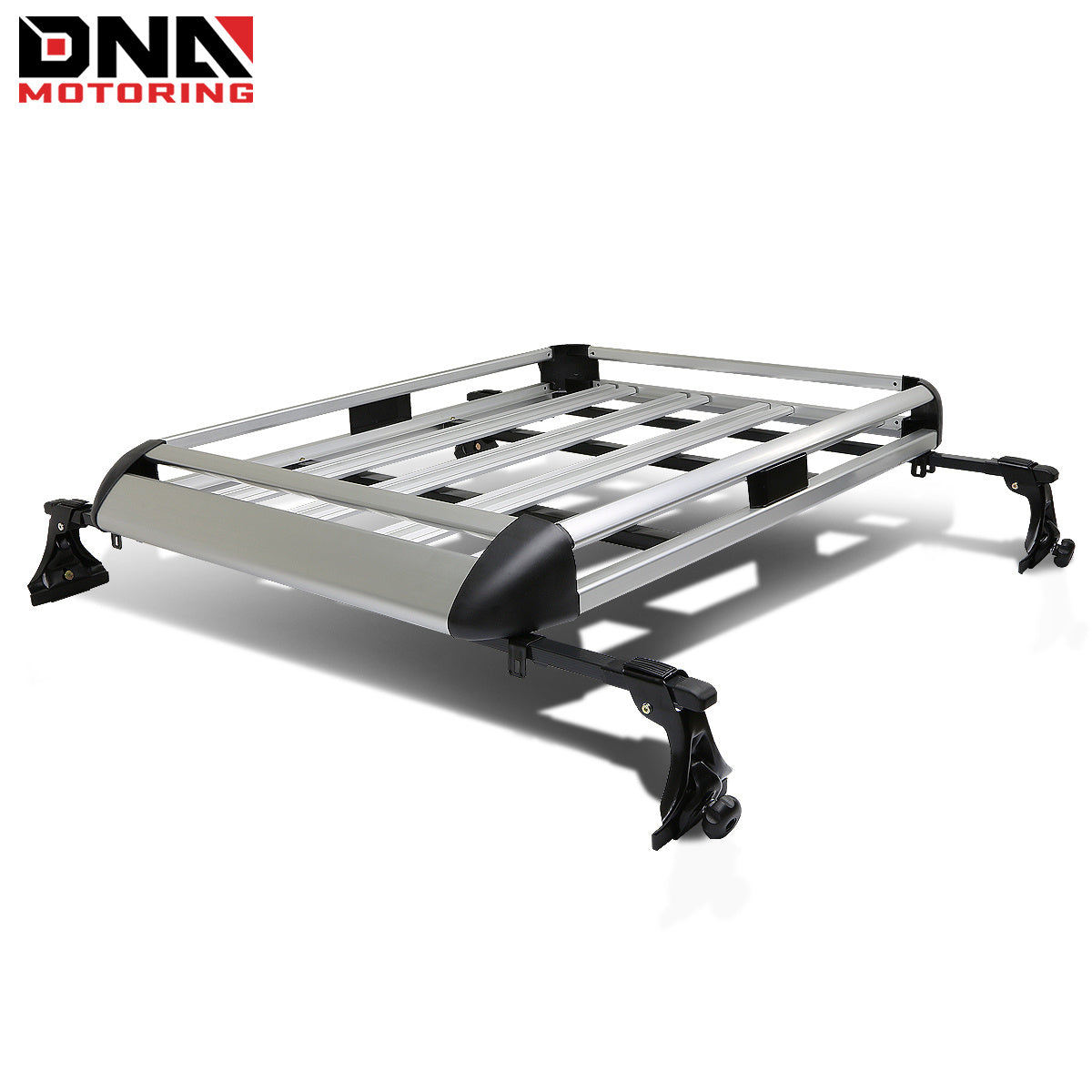 DNA MOTORING Cargo Roof Rack Cross Bar Carrier Basket, with Adjustable Clamps