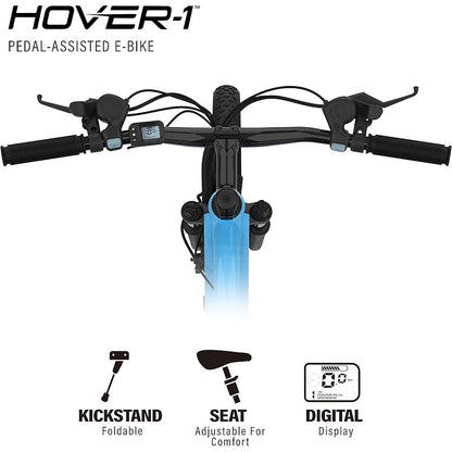 Hover-1 Instinct Electric Bike with 350W Motor, 18 mph Max Speed, 26” Tires, and 40 Miles of Range E Bike for Adults & Teens