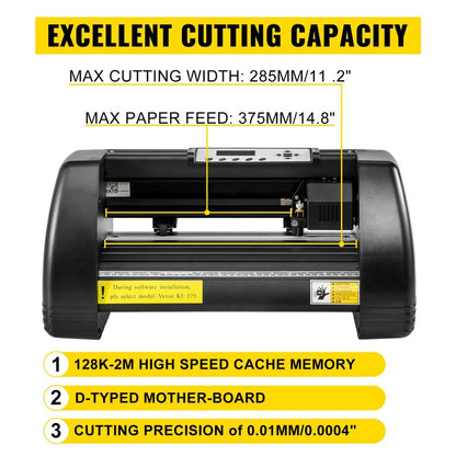 Quality Assurance VEVOR Digital Clamshell 15" X 15" 38 X 38cm Heat Transfer Press + 14 Inch Vinyl Cutter Machine Kit Software Flash Sale