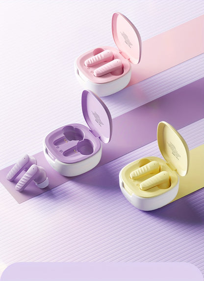 [ACER Official Authentic Product] TWS Wireless Earbuds Deep Bass Stereo Sound Cute Macaron Colors Extra-Long Battery Life In-Ear Design for Sports/Running Low-Latency Gaming Mode Hi-Fi Audio Lightweight Touch Control Stylish