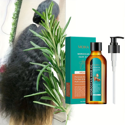 []Teen Girls Trendy Stuff][]halr Oil][hair Products]3.38oz Argan Oil Curly Hair Care Oil - Moisturizing Styling Care Plain Face | Brightening Increment, Suitable for All Hair Types | for Dry Hair (control Fluffy Lock Water)
