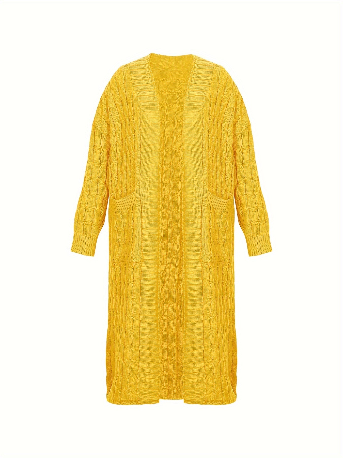 [Cardigan Sweater] Plus Size - Plus Size Cardigan Sweater A23A062