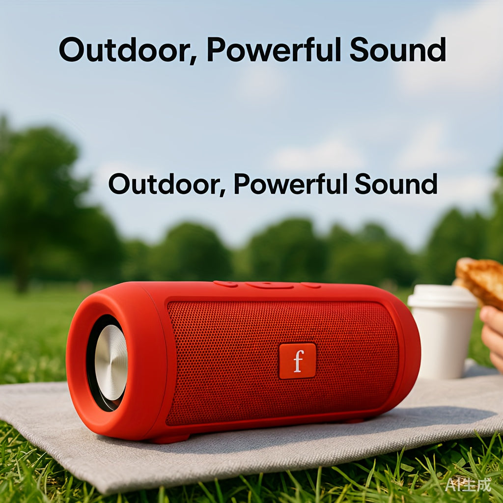 Link GearHive Outdoor Wireless Speaker - Dual-Channel Subwoofer System with Deep Bass, Long-Lasting Battery Life, and Durable Black Finish for Outdoor Parties and Events, USB Rechargeable, 5W Output, Outdoor Audio System, Mod