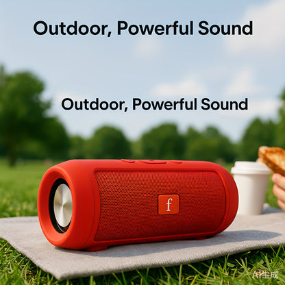 Link GearHive Outdoor Wireless Speaker - Dual-Channel Subwoofer System with Deep Bass, Long-Lasting Battery Life, and Durable Black Finish for Outdoor Parties and Events, USB Rechargeable, 5W Output, Outdoor Audio System, Mod