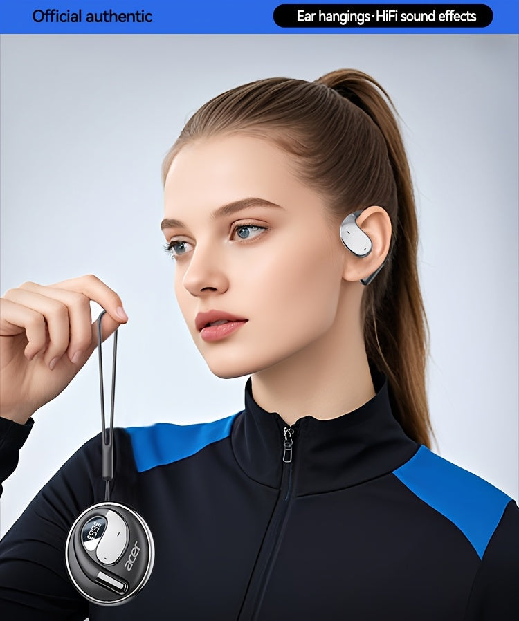 TWS Wireless Headphones with Noise Cancelling for Calls, Sports & Running In-Ear Design, Lightweight Touch Control, Long Battery Life, HIFI Sound, Compatible With Mobile Phones, Tablets, And Laptops With Charging Case