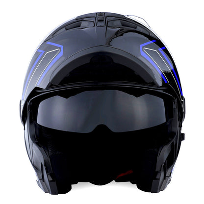 MOTORCYCLE MODULAR FULL FACE HELMET FLIP UP DUAL VISOR HELMET