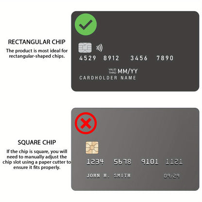 4-Pack Citibank Credit Card Decals, Thickened Matte Finish, Removable Self-Adhesive for Men and Women, Scratch and Stain Resistant, Simple Style PVC Material, Non-Woven