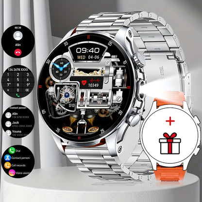 [SUNKTA Smart Watch] SUNKTA Smart Watch for Men Women | 1.53" Full Touch Display, Long Range Flashlight, Wireless Calls, 100+ Activity Modes, Call & Message Alerts, 290mAh Large Battery, Fitness Tracker, Compatible with iPhon