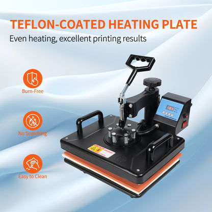 15in 1 Heat Press Machine, Sublimation Heat Press/Heat Transfer Machine