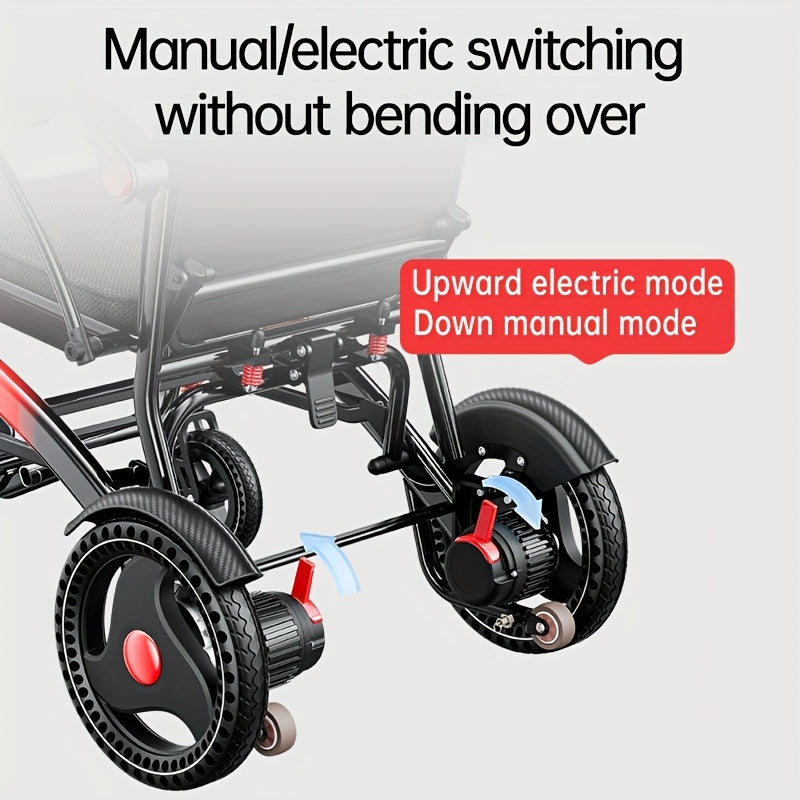 Heavy-Duty Electric Wheelchair for Seniors & s - 500W High-Power Motor, 30+ Mile Range, 350 lbs Capacity, Dual Battery System, All-Terrain Climbing (/Outdoor) - -Grade Mobility Aid with & Reliable Battery Management
