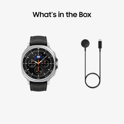 Samsung Galaxy Watch 8 Classic (2025) 46mm Bluetooth Smartwatch, Cushion Design, Rotating Bezel, Quick Button, Sleep Coaching, Running Coach, Energy Score, Black