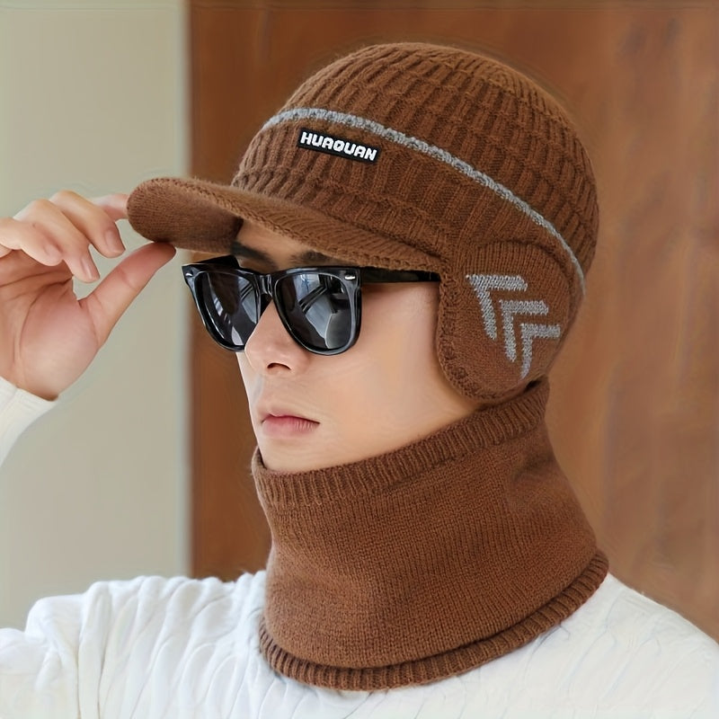 1pc of Duckbill Cap, Sold Only As a Hat. Unisex for Autumn And Winter, Featuring a Small Arrow Logo, Warm Fleece Lining, Ear Protection, And a Practical Brim. Suitable for Daily Outings, Shopping, Running, Mountain Climbing
