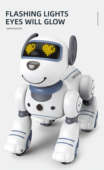 GRAXGROW Funny RC Robot Electronic Dog Stunt Dog Voice Command Programmable Music Dance, Infrared Remote Control Robot Dog for Kids Toys Ages 3+ Boys And Girls for Birthday Gifts, Entertainment, Interactive Play, Fun Robot, P