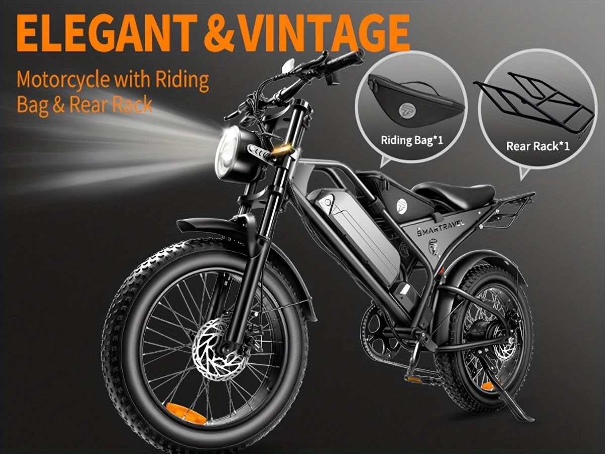 Smart Self-Balancing Scooter with Dual Motors, 749W, 67.2V, 15.6Ah, 20-Inch Off-Road Hoverboard, 50-Mile Range, 12.5 MPH Top Speed, Electric Dirt Bike, Ebike, Dirtbike