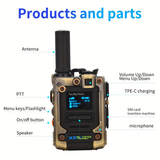 K300 Two Way Radios (Radiosec) 5000 KM Global Intercom Long Range Global PTT Walkie-Talkies Ultra Long Distance Walkie Talkie