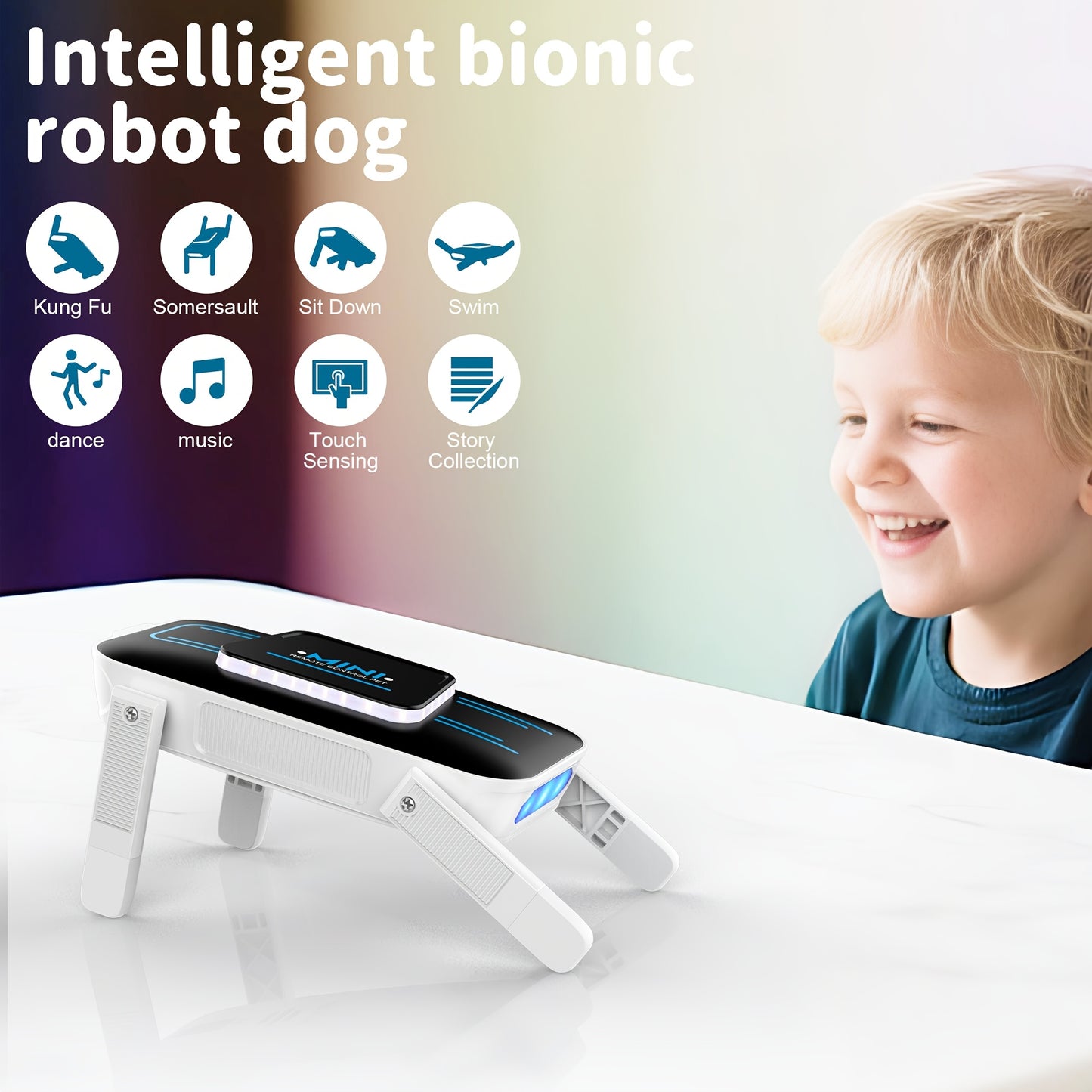 [Special Offer] [Flash ]Intelligent Robot Dog, 2.4GHz Remote Control Toy Dog, With A Maximum Remote Control Distance Of 99Ft, AI Voice Control Can Be Connected, Programming Actions To Mobile Apps, Can Dance, Telling Stories,